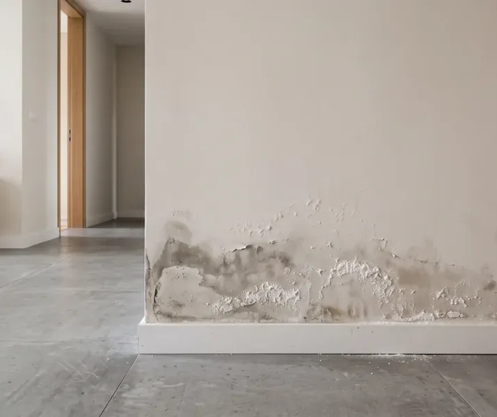Humedad por capilaridad en muro antiguo en A Coruña